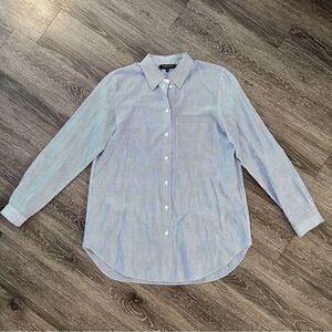 Lafayette 148 pinstripe button down